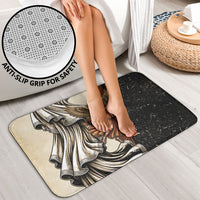Nike Goddess Bathroom Set Winged Goddess Lyre Instrument And Greek Key