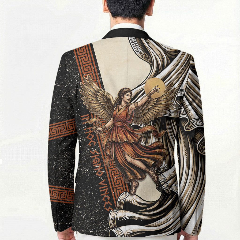 Nike Goddess Blazer Winged Goddess Lyre Instrument And Greek Key