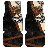 Nike Goddess Car Mats Winged Goddess Lyre Instrument And Greek Key