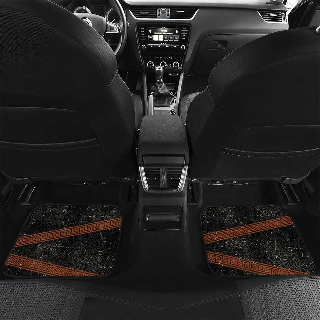 Nike Goddess Car Mats Winged Goddess Lyre Instrument And Greek Key