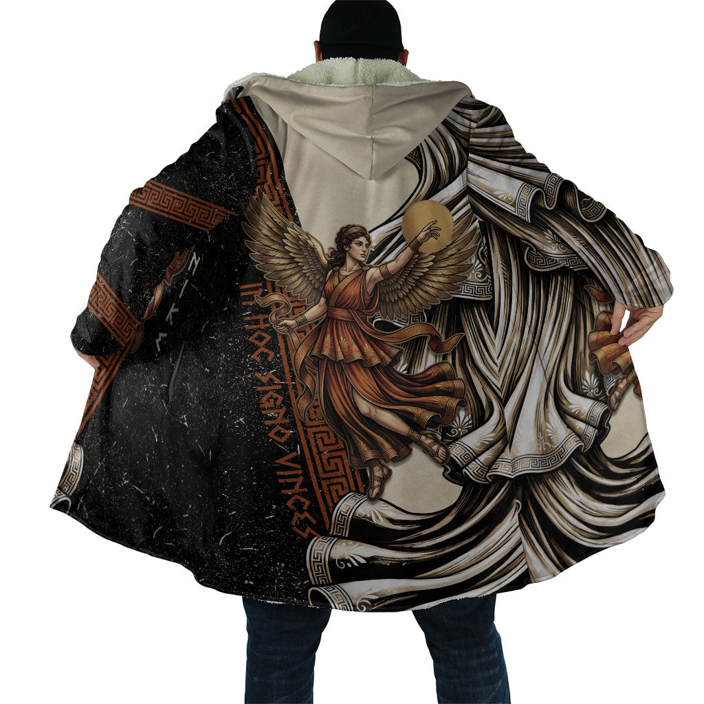 Nike Goddess Cloak Winged Goddess Lyre Instrument And Greek Key
