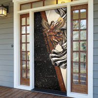 Nike Goddess Door Cover Winged Goddess Lyre Instrument And Greek Key