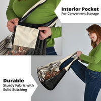 Nike Goddess Grocery Bag Winged Goddess Lyre Instrument And Greek Key