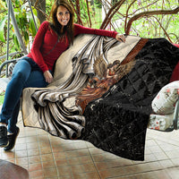 Nike Goddess Quilt Winged Goddess Lyre Instrument And Greek Key