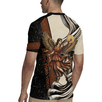 Nike Goddess Rugby Jersey Winged Goddess Lyre Instrument And Greek Key