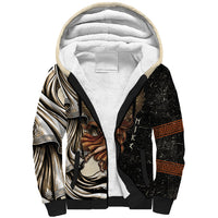 Nike Goddess Sherpa Hoodie Winged Goddess Lyre Instrument And Greek Key