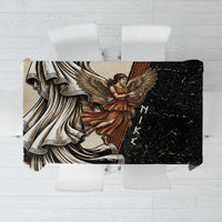 Nike Goddess Tablecloth Winged Goddess Lyre Instrument And Greek Key