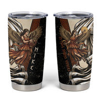 Nike Goddess Tumbler Cup Winged Goddess Lyre Instrument And Greek Key