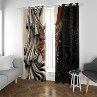 Nike Goddess Window Curtain Winged Goddess Lyre Instrument And Greek Key