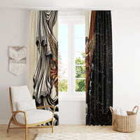 Nike Goddess Window Curtain Winged Goddess Lyre Instrument And Greek Key