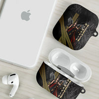 Nemesis Goddess Of Revenge AirPods Case Winged Nemesis Scales Of Justice - Gold Greek Key