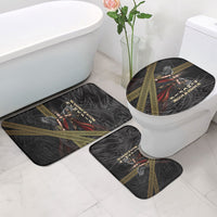 Nemesis Goddess Of Revenge Bathroom Set Winged Nemesis Scales Of Justice - Gold Greek Key