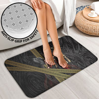 Nemesis Goddess Of Revenge Bathroom Set Winged Nemesis Scales Of Justice - Gold Greek Key