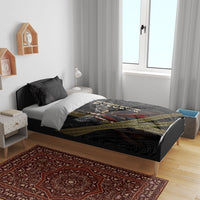 Nemesis Goddess Of Revenge Bedding Set Winged Nemesis Scales Of Justice - Gold Greek Key