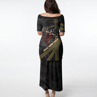 Nemesis Goddess Of Revenge Puletasi Winged Nemesis Scales Of Justice - Gold Greek Key