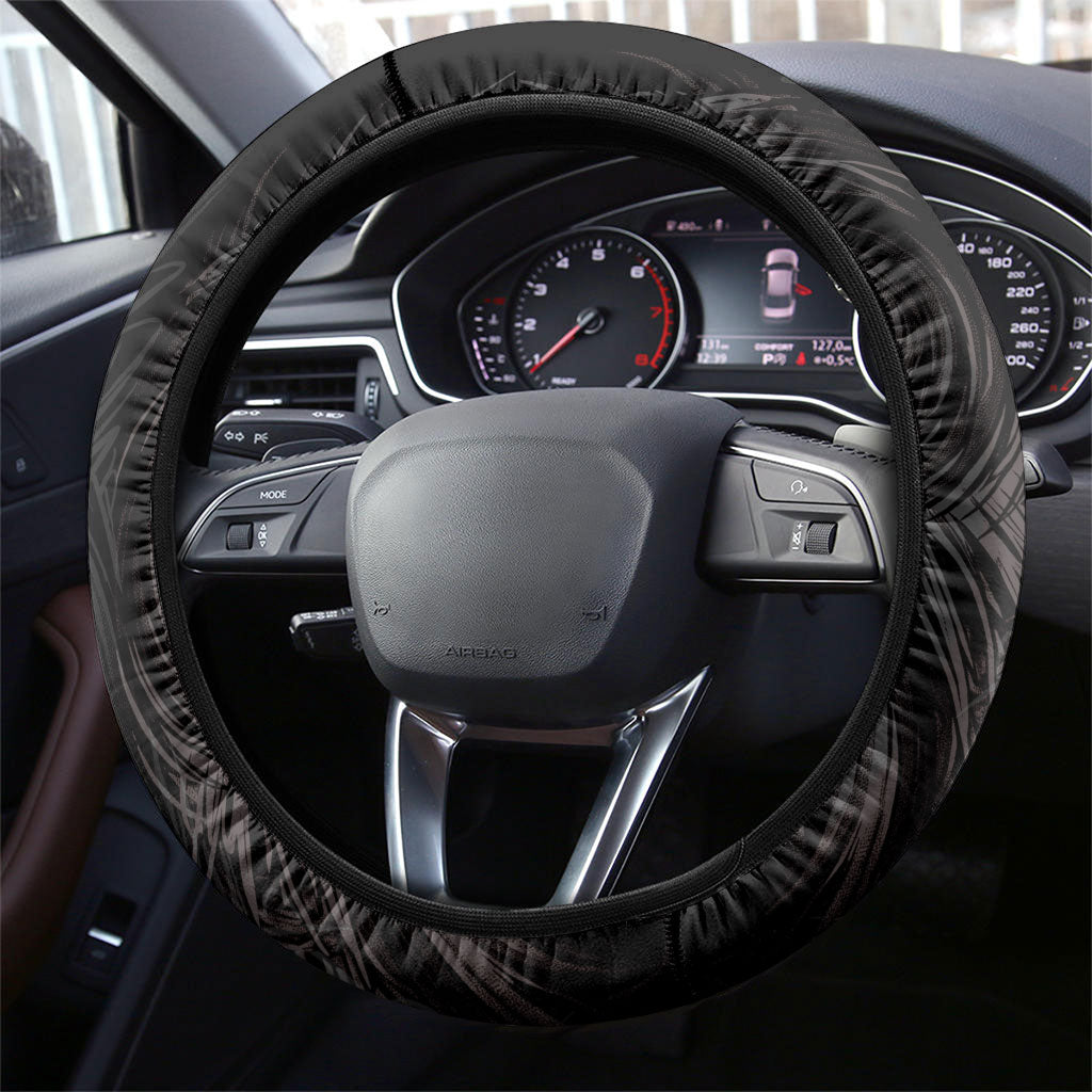 Nemesis Goddess Of Revenge Steering Wheel Cover Winged Nemesis Scales Of Justice - Gold Greek Key