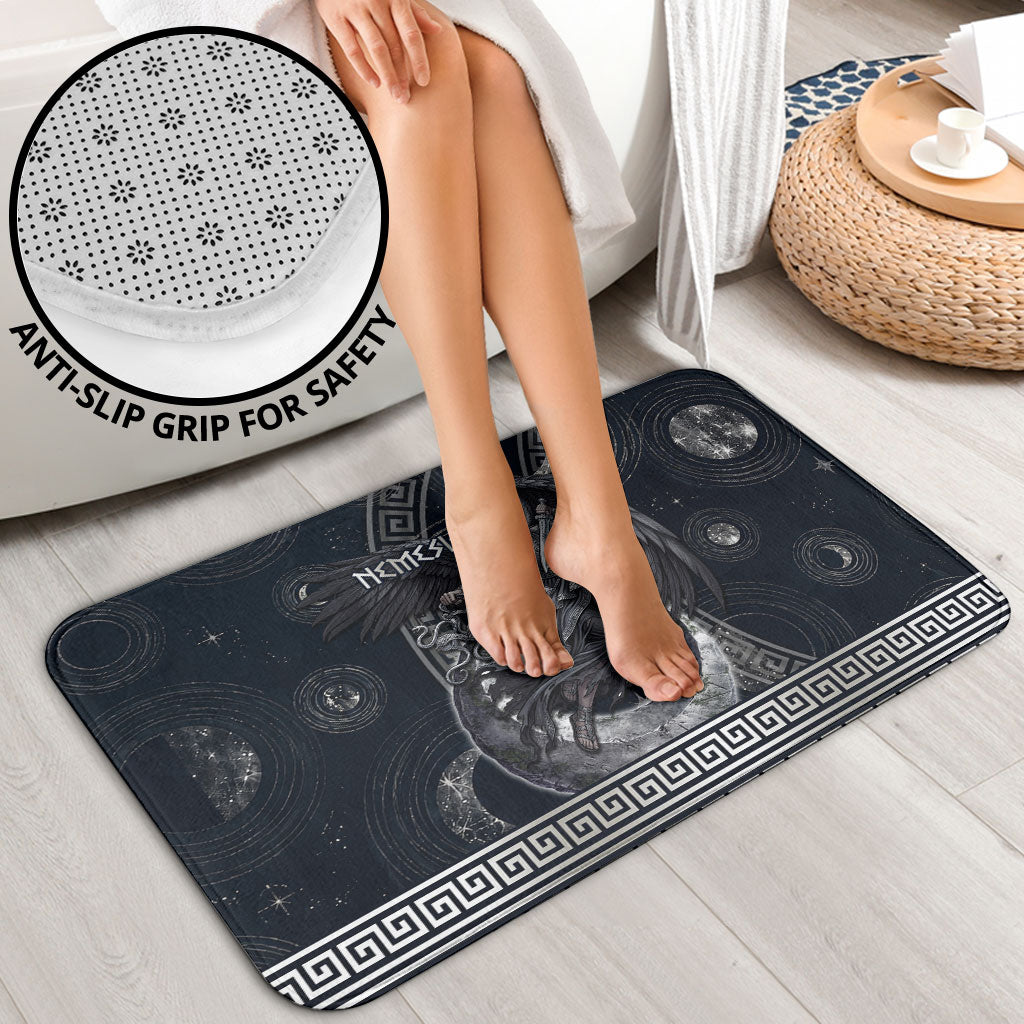 Nemesis Goddess Bathroom Set Winged Nemesis Crescent Moon Sword Greek Key