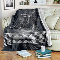 Nemesis Goddess Blanket Winged Nemesis Crescent Moon Sword Greek Key