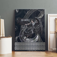 Nemesis Goddess Canvas Wall Art Winged Nemesis Crescent Moon Sword Greek Key