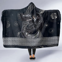 Nemesis Goddess Hooded Blanket Winged Nemesis Crescent Moon Sword Greek Key