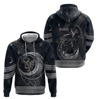 Nemesis Goddess Hoodie Winged Nemesis Crescent Moon Sword Greek Key