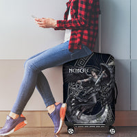 Nemesis Goddess Luggage Cover Winged Nemesis Crescent Moon Sword Greek Key