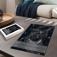 Nemesis Goddess Puzzle Winged Nemesis Crescent Moon Sword Greek Key