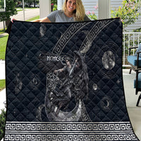 Nemesis Goddess Quilt Winged Nemesis Crescent Moon Sword Greek Key