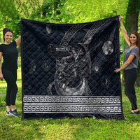 Nemesis Goddess Quilt Winged Nemesis Crescent Moon Sword Greek Key