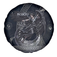 Nemesis Goddess Spare Tire Cover Winged Nemesis Crescent Moon Sword Greek Key