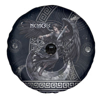 Nemesis Goddess Spare Tire Cover Winged Nemesis Crescent Moon Sword Greek Key