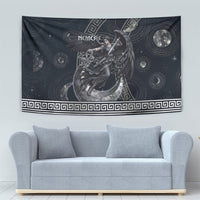 Nemesis Goddess Tapestry Winged Nemesis Crescent Moon Sword Greek Key