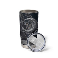 Nemesis Goddess Tumbler Cup Winged Nemesis Crescent Moon Sword Greek Key