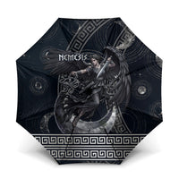 Nemesis Goddess Umbrella Winged Nemesis Crescent Moon Sword Greek Key