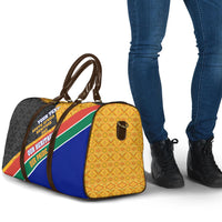 Personalized South Africa Heritage Day Travel Bag One Nation Many Stories Geometric Flag Pattern