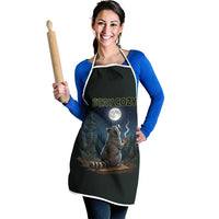 Raccoon Stay Wild Stay Cozy Camping Apron Starry Night Forest Wildlife