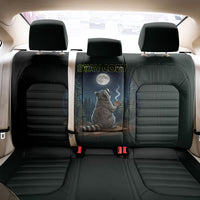 Raccoon Stay Wild Stay Cozy Camping Back Car Seat Cover Starry Night Forest Wildlife