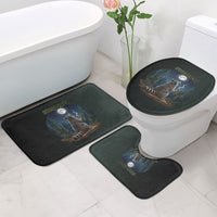 Raccoon Stay Wild Stay Cozy Camping Bathroom Set Starry Night Forest Wildlife