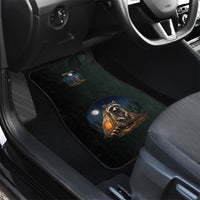 Raccoon Stay Wild Stay Cozy Camping Car Mats Starry Night Forest Wildlife