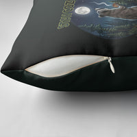 Raccoon Stay Wild Stay Cozy Camping Pillow Cover Starry Night Forest Wildlife