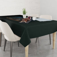 Raccoon Stay Wild Stay Cozy Camping Tablecloth Starry Night Forest Wildlife