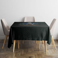 Raccoon Stay Wild Stay Cozy Camping Tablecloth Starry Night Forest Wildlife