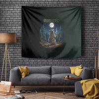 Raccoon Stay Wild Stay Cozy Camping Tapestry Starry Night Forest Wildlife