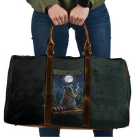 Raccoon Stay Wild Stay Cozy Camping Travel Bag Starry Night Forest Wildlife
