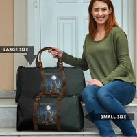 Raccoon Stay Wild Stay Cozy Camping Travel Bag Starry Night Forest Wildlife