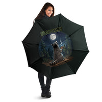 Raccoon Stay Wild Stay Cozy Camping Umbrella Starry Night Forest Wildlife