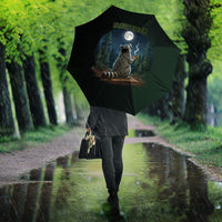 Raccoon Stay Wild Stay Cozy Camping Umbrella Starry Night Forest Wildlife
