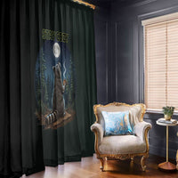 Raccoon Stay Wild Stay Cozy Camping Window Curtain Starry Night Forest Wildlife