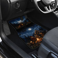 Raccoons Campfire Stay Cozy Stay Wild Car Mats Starry Night Forest Wildlife