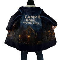 Raccoons Campfire Stay Cozy Stay Wild Cloak Starry Night Forest Wildlife